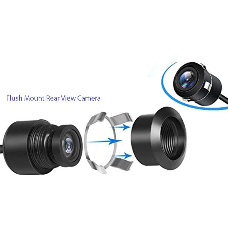 Car Reverse Camera Kit (Camera+Screen+Mount+Cabling) - 385g Bracket