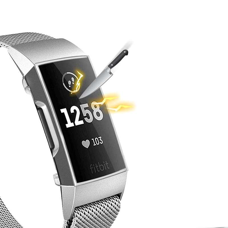 Screen Guard for Fitbit Charge 4 - Black