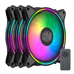 Cooler Master Masterfan MF120 Halo 3in1 Case Fan - Black - COOLER MASTER