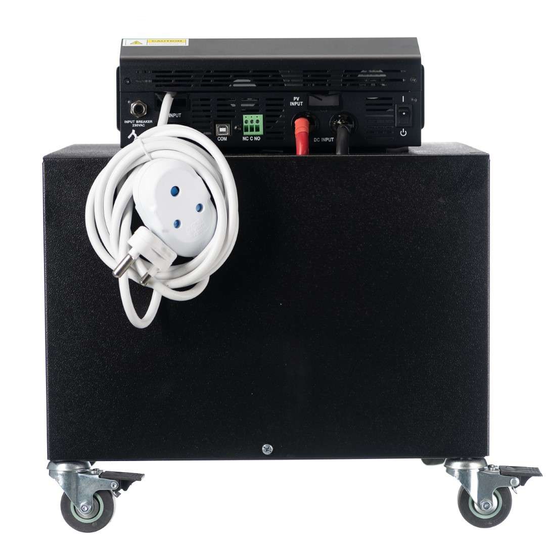 3000VA Mecer Axpert Pure Sine Inverter + 2x 100Ah Battery Trolley (8 HOUR BATTERY LIFE) KIT - 3000W