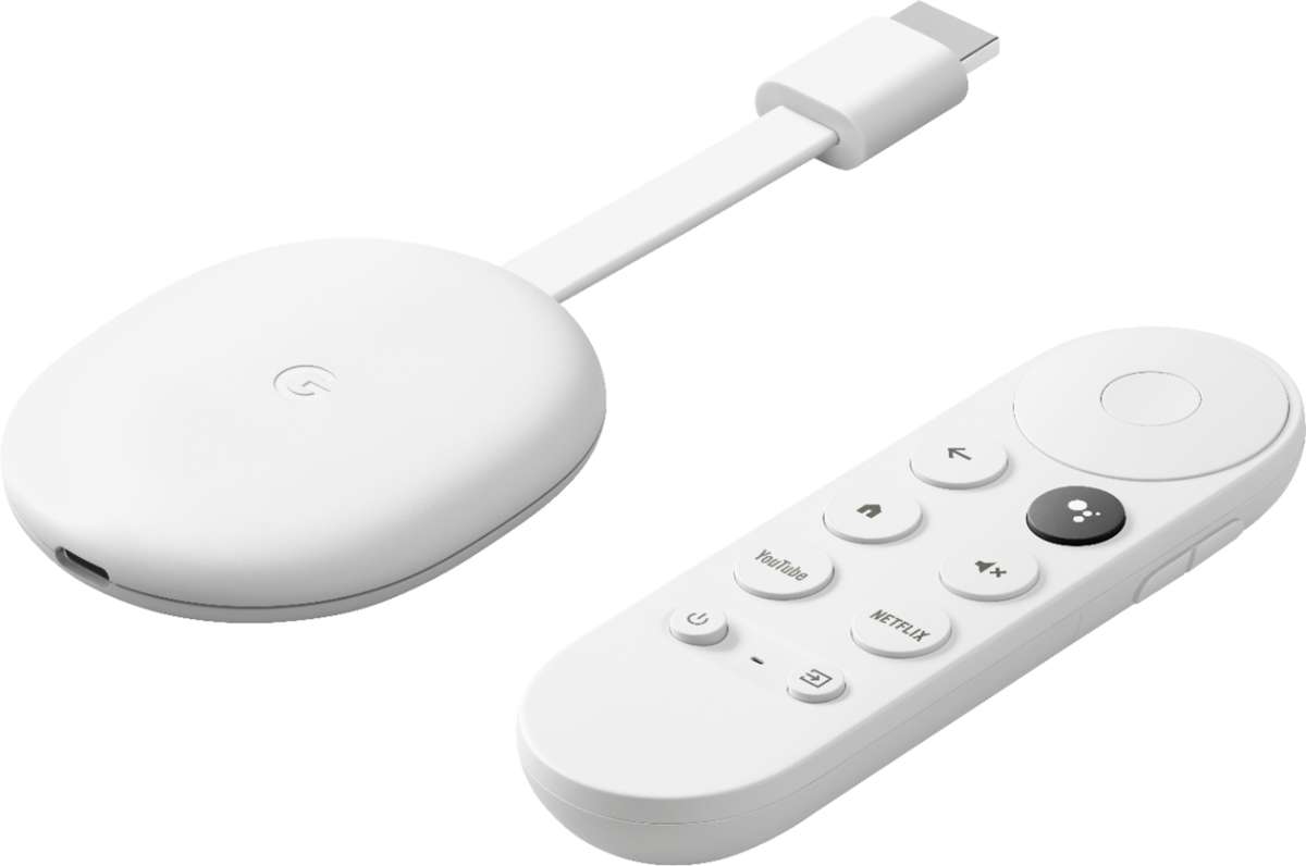 Chromecast with Google TV 4K HDR- Snow - 296g