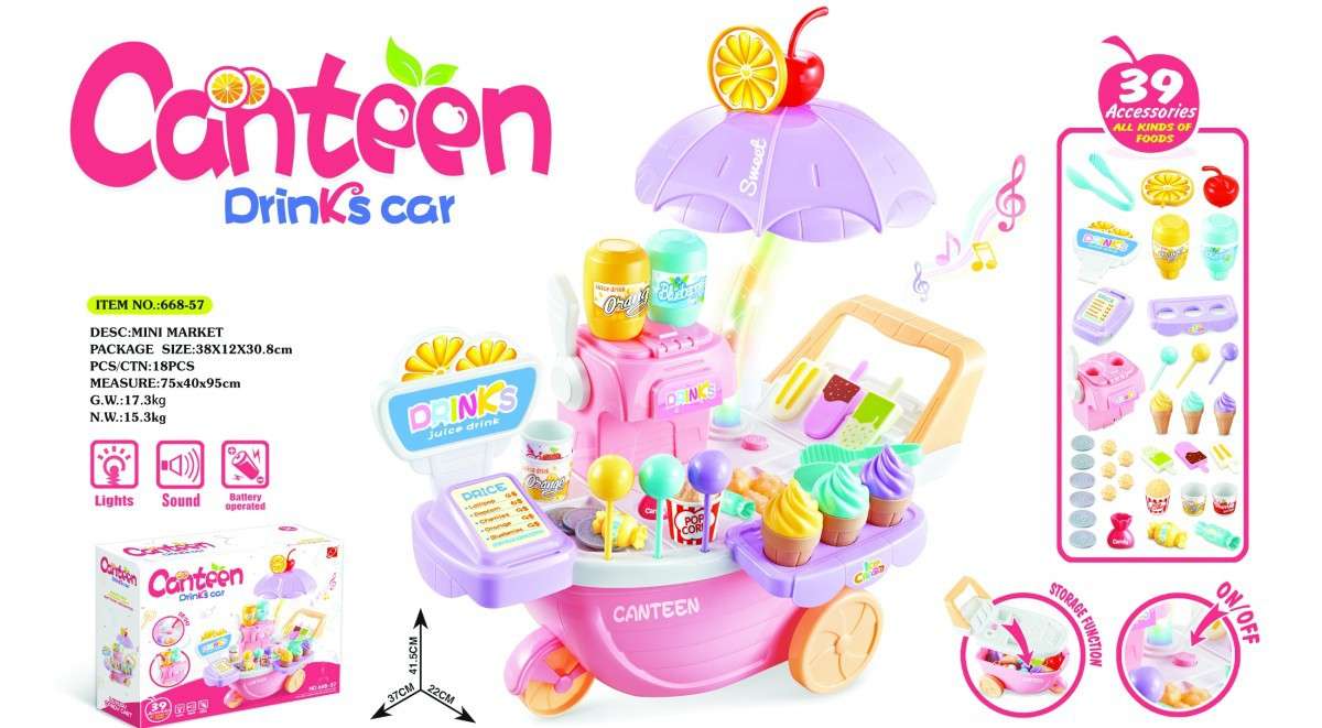 Jeronimo - Drink Cart with Light and Music - Jeronimo