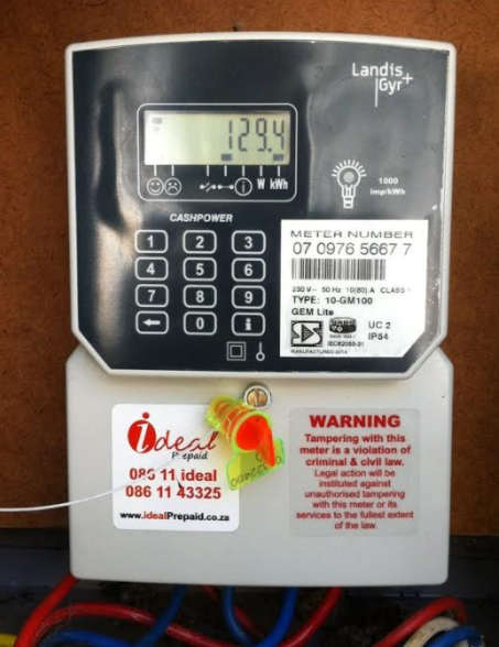 LANDIS GEMLITE Integrated Single Phase Prepaid Electricity Meter-80Amp (Ideal Prepaid)