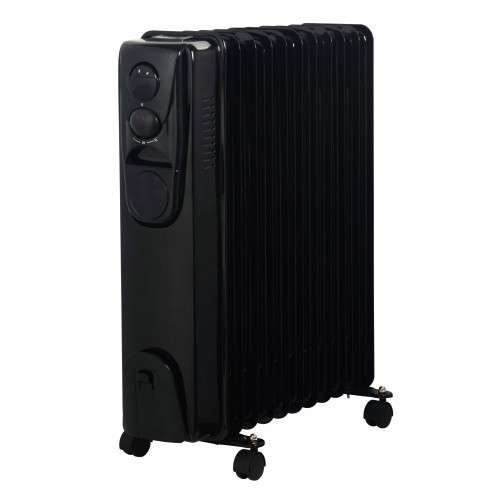 Alva 11 FINS 2500W OIL FILLED BLACK HEATER - Alva 11320g