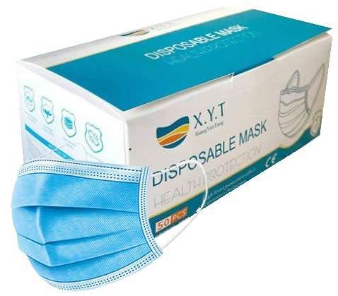 Casey 3 Ply Disposable Face Mask with Earloop - 50 Per Pack Non-Woven - Casey