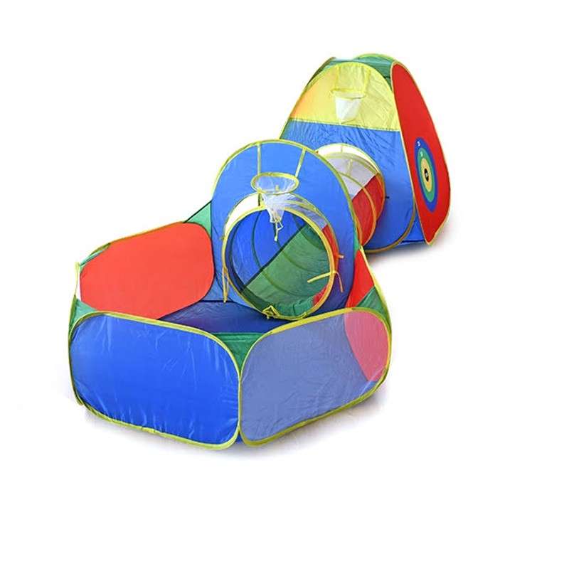 Kids Indoor and Outdoor Multi-colour Play Tunnel Tunnel 1