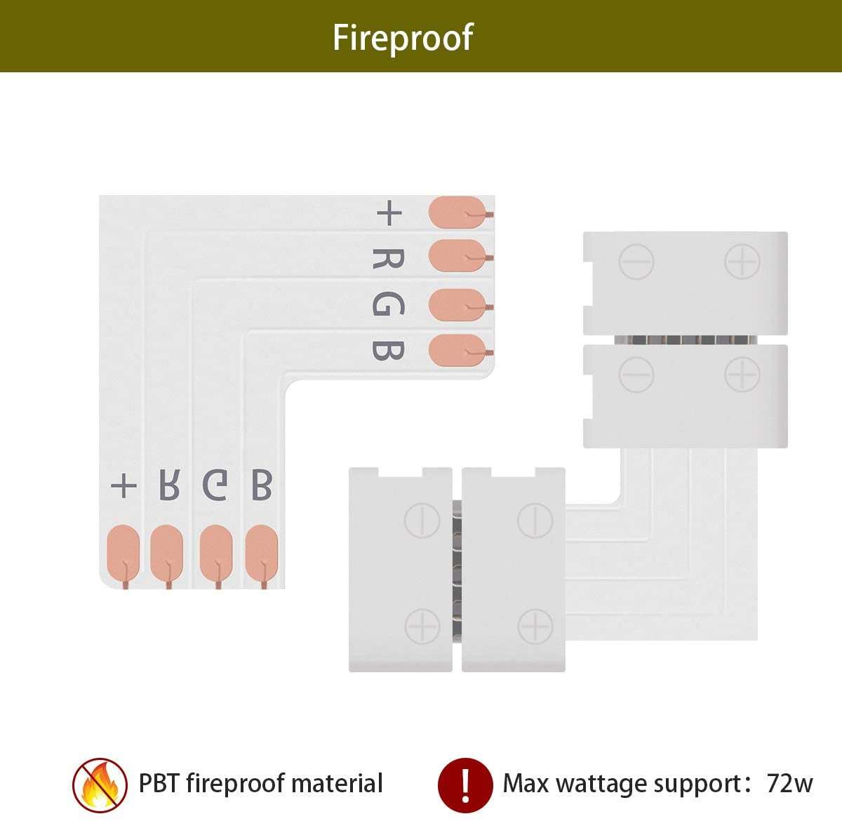 RGB Strip Light Connector (20 Pack)