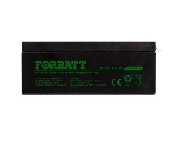 Forbatt 24V 3.5Ah Acid Maintenance-Free Battery + Loom