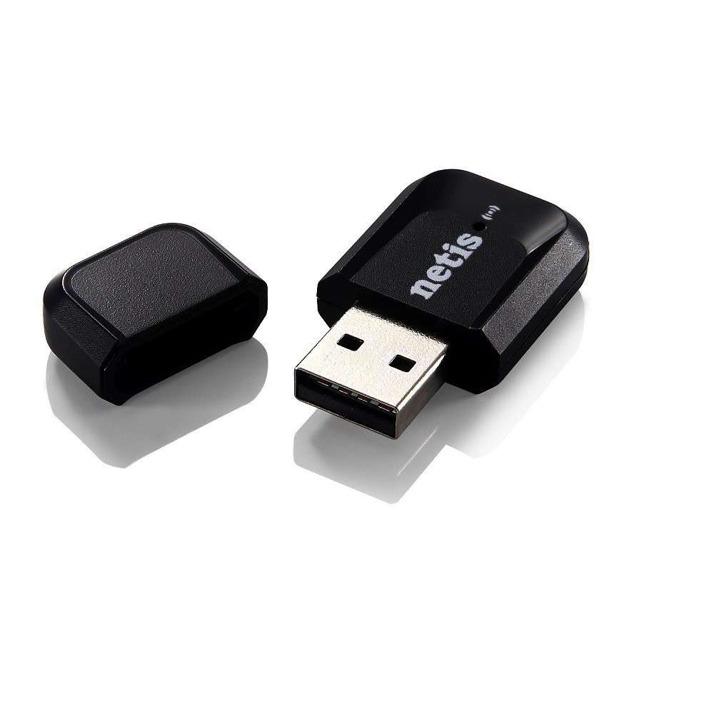 Netis WF2123 Wireless N300 Nano USB Adapter, Supports Windows, Mac OS, Linux, 2.4GHz 300Mbps, 2T2R M