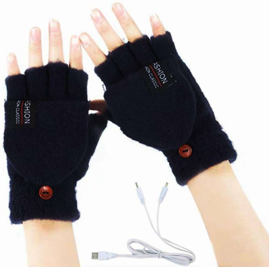 USB Heated Gloves - 120g Grey...