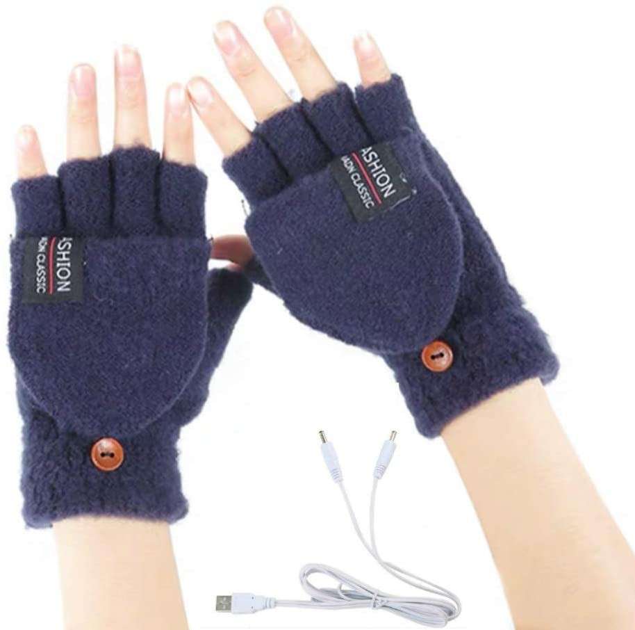 USB Heated Gloves - 120g Grey...