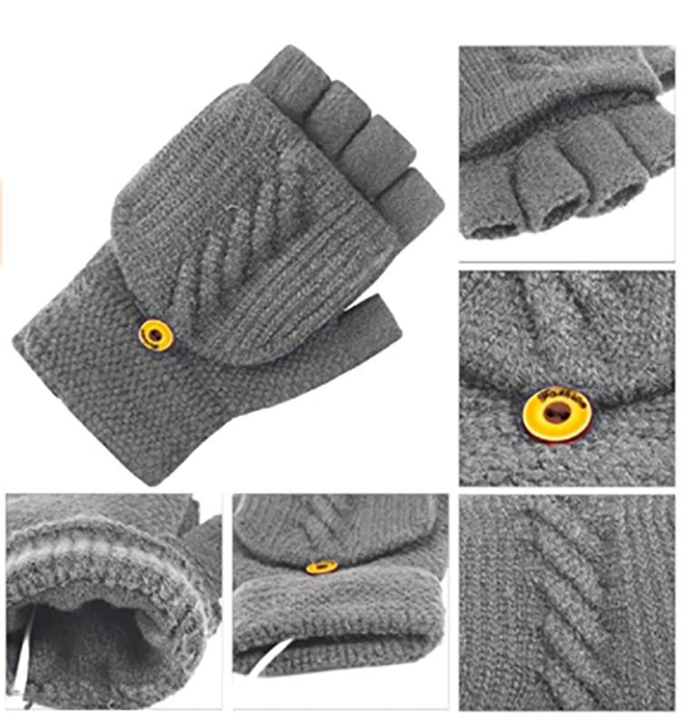 USB Heated Gloves - 120g Grey...