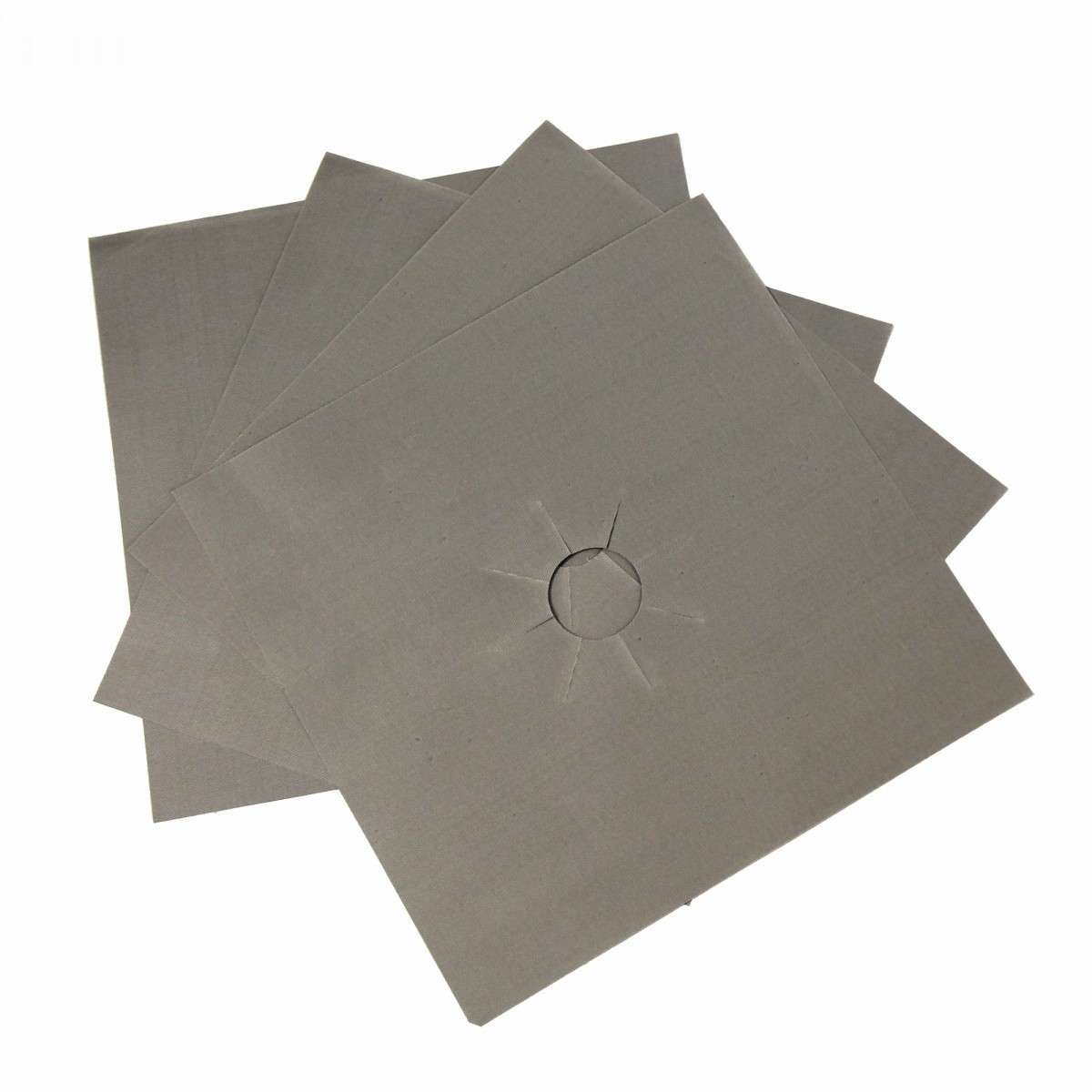 Gas Stove Clean Protector - Silver - 4 pc
