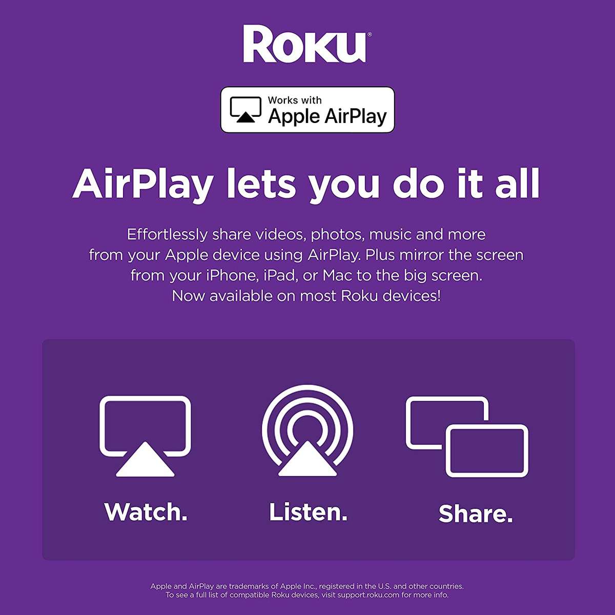 Roku Streaming Stick 4K+ 2021 Dolby Vision with Roku Voice Remote and TV Controls