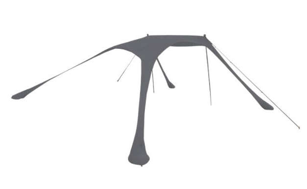 300x300cm Stretch Tent For Beaches and Picnics Grey