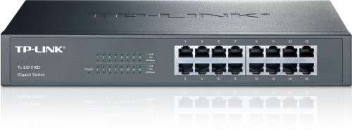 TP-LINK TL-SG1016D 16-Port Gigabit Ethernet Desktop/Rackmount Switch  - TP Link