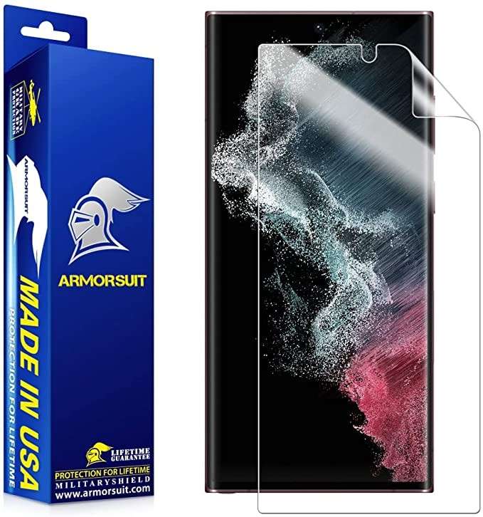 ArmorSuit MilitaryShield Screen Protector Designed for Samsung Galaxy S22 Ultra 6.8 - 2 pack