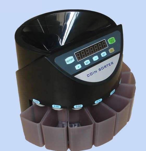 Coin Sorter and Counting Machine for Rands/ZAR - Black
