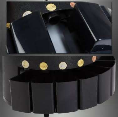 Coin Sorter and Counting Machine for Rands/ZAR - Black