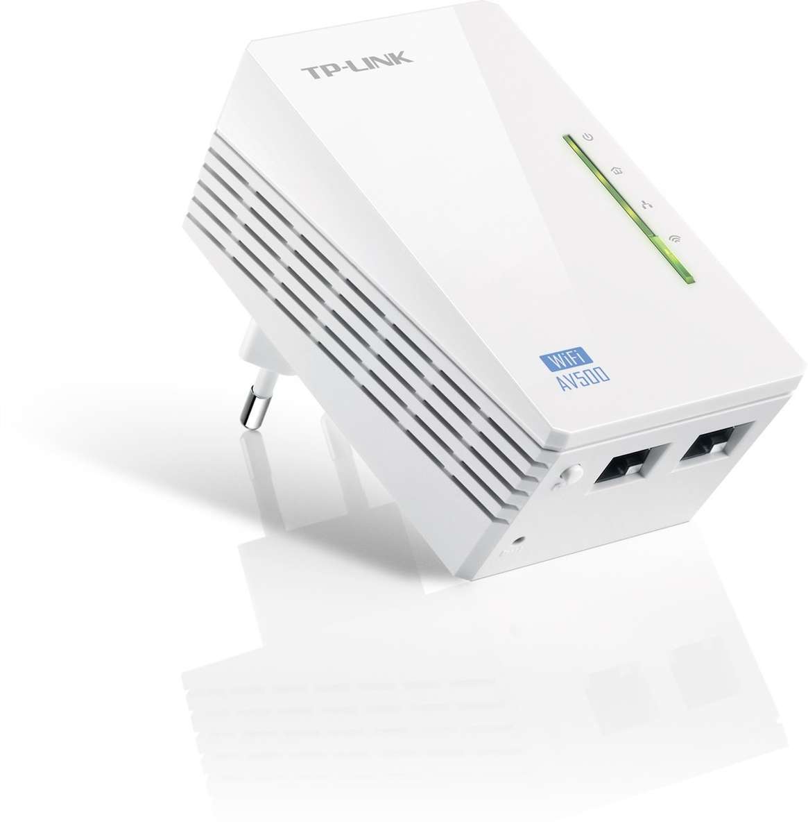 TP-LINK TL-WPA4220 AV500 Powerline 300M Wi-Fi Extender/Wi-Fi Booster/Hotspot with Two Ethernet Ports