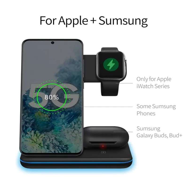 Wireless Qi 3 in 1 Charging Stand
