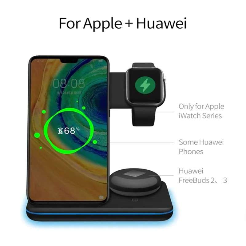 Wireless Qi 3 in 1 Charging Stand