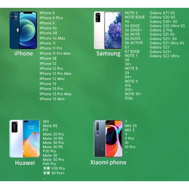 3 in 1 Wireless Charger for Samsung - Black and White Black