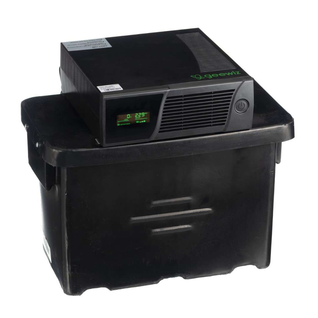 Geewiz 1000VA PURE SINE Inverter Trolley + 1x 50AH LITHIUM Battery (3 HOUR BATTERY LIFE) KIT - 600W