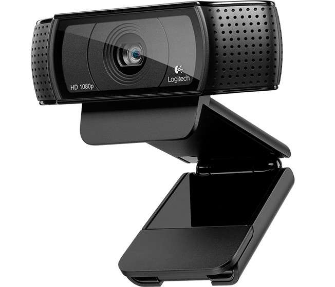 Logitech 960-001055 USB HD Pro C920 Webcam with Auto-Focus and Microphone - Black - Logitech
