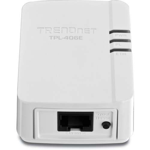 TRENDnet TPL-406E2K 500Mbps Compact Powerline AV Adapter Kit  - TRENDnet