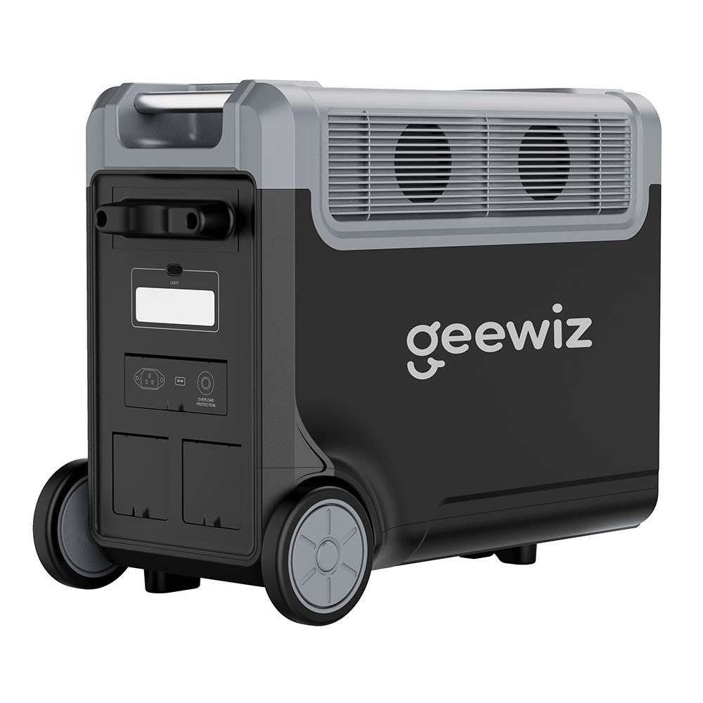 Geewiz 3600w Portable UPS Power Station - 3840Wh LIFEPO4 / Pure Sine Wave / 3HR Quick Charge / 3x SA