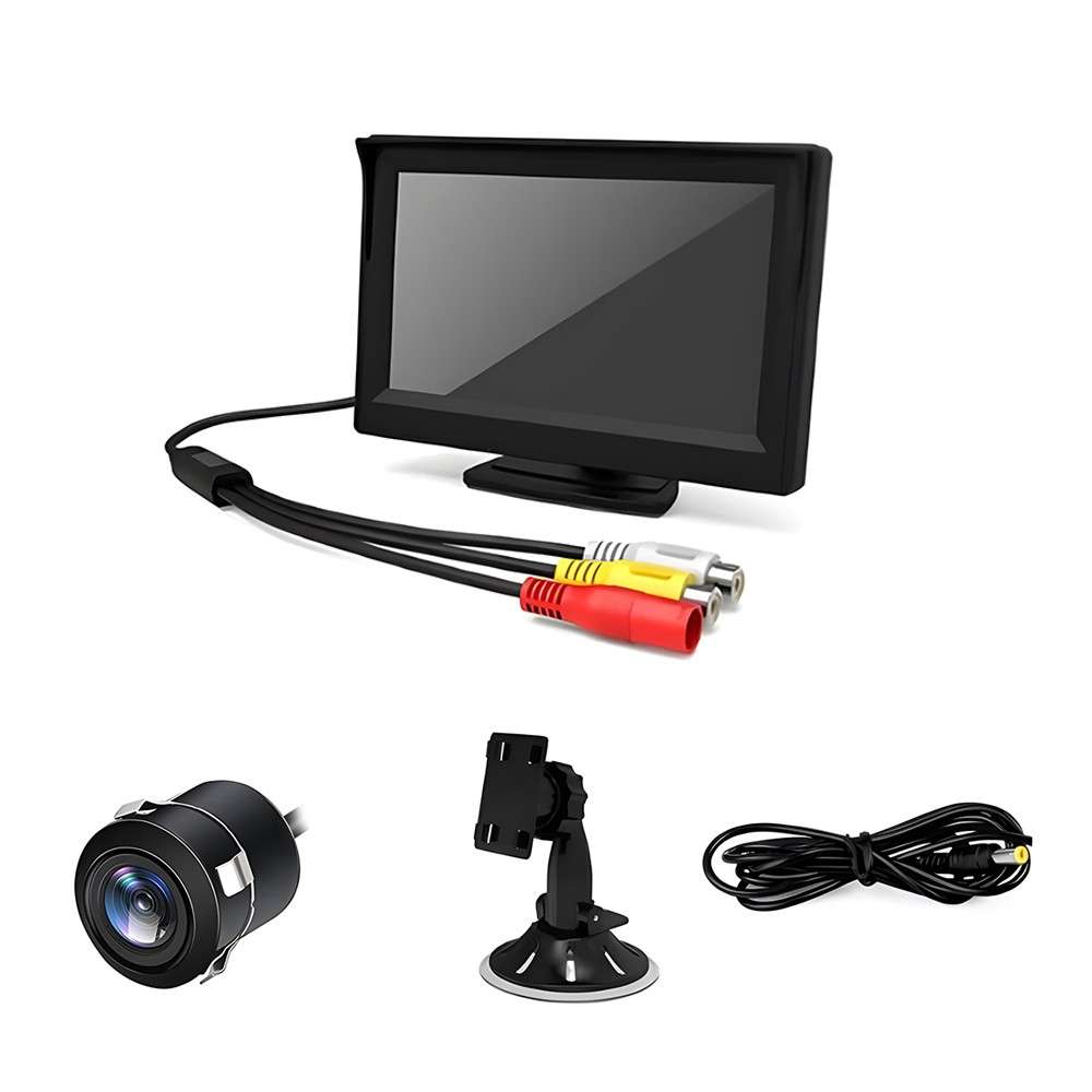 Universal Reverse Camera Kit - Camera / Screen / Mount Flush