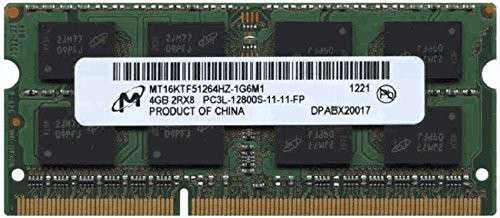 Dell 4GB 1600MHz DDR3L Notebook Memory Module (A6951103) - Dell