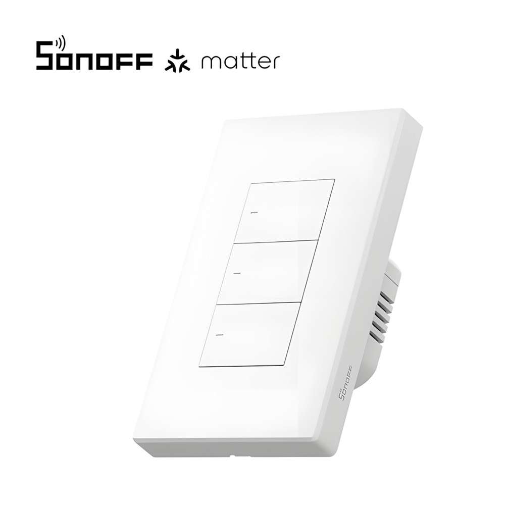 Sonoff M5 MATTER Smart Wall Switch - Available in 1/2/3 Channel (White) 3 Gang
