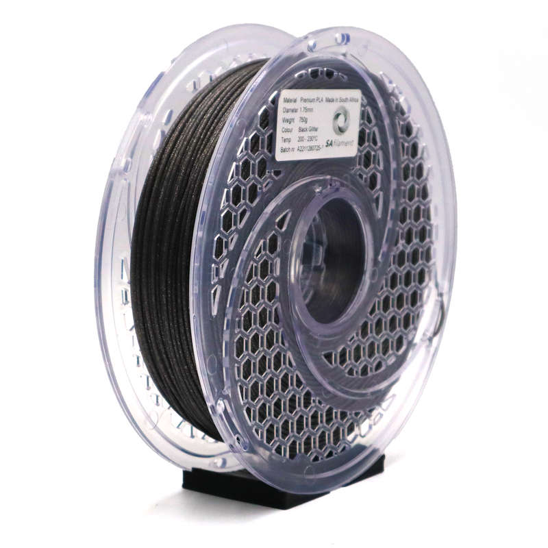 SA Filament PLA Premium Black Glitter 750g 1.75mm
