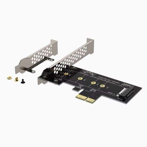 PCI-E 1X To M.2 NVME KEY-M SSD Riser Card Adapter