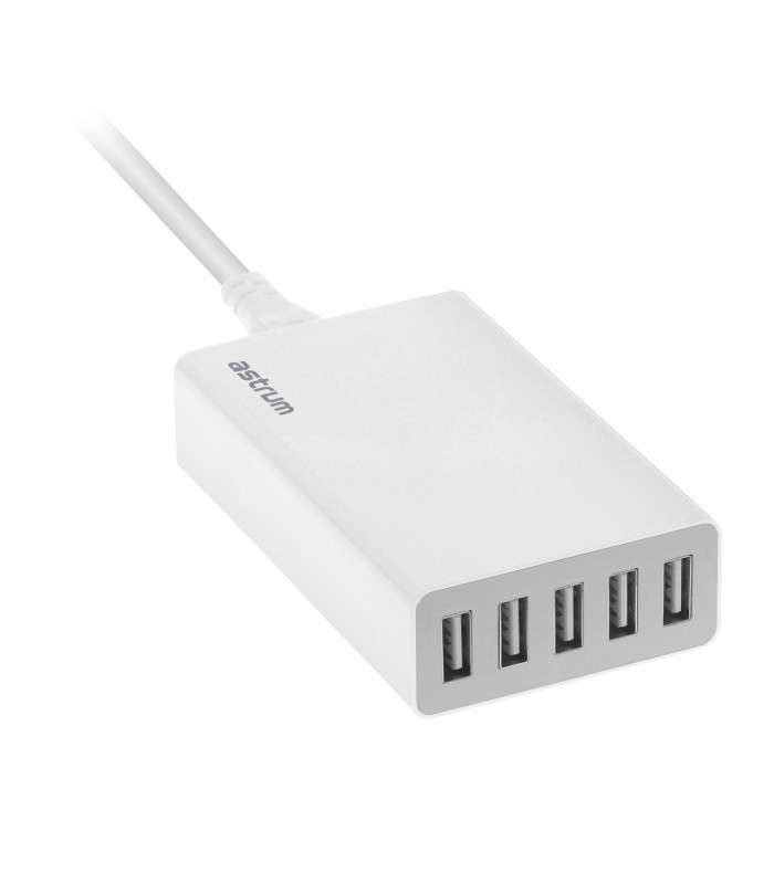 Astrum A92550-Q Home Charger 5ports 5.0Amps Smart IC Protection - Astrum