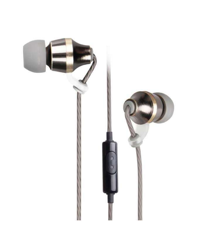 Astrum A11040-H Metal Stereo Earphones with In-wire mic - Astrum