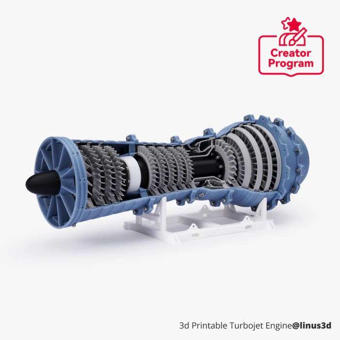 Jet Engine Model Components Kit 006  DIY Jet Engine Model