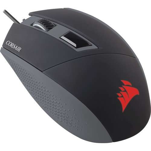 Corsair Gaming CH-9000095-EU KATAR FPS/MOBA Ambidextrous 8000 DPI Red Backlit Optical Gaming Mouse -