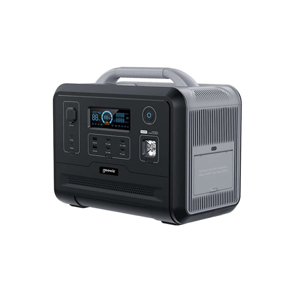 Geewiz 1200W Portable UPS Power Station Kit - 960Wh LIFEPO4 / Pure Sine Wave / 2HR Quick Charge -...