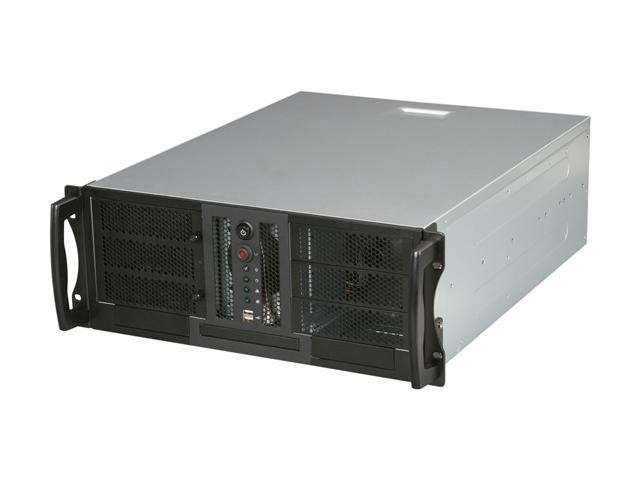Chenbro RM41300-F Black & Silver 1.2 mm SGCC 4U Rackmount Open-Bay Chassis 3 External 5.25" Drive Ba