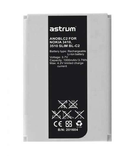 Astrum ANOBLC2 Replacement Battery for Nokia 3410/3510 Slim BL-C2 (A73551-B) - Astrum