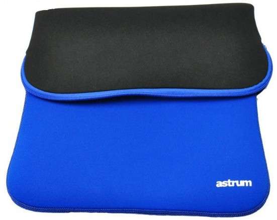 Astrum A20516-B Zip Case Neoprene Notebook Sleeve 16.0" Black-Blue - Astrum