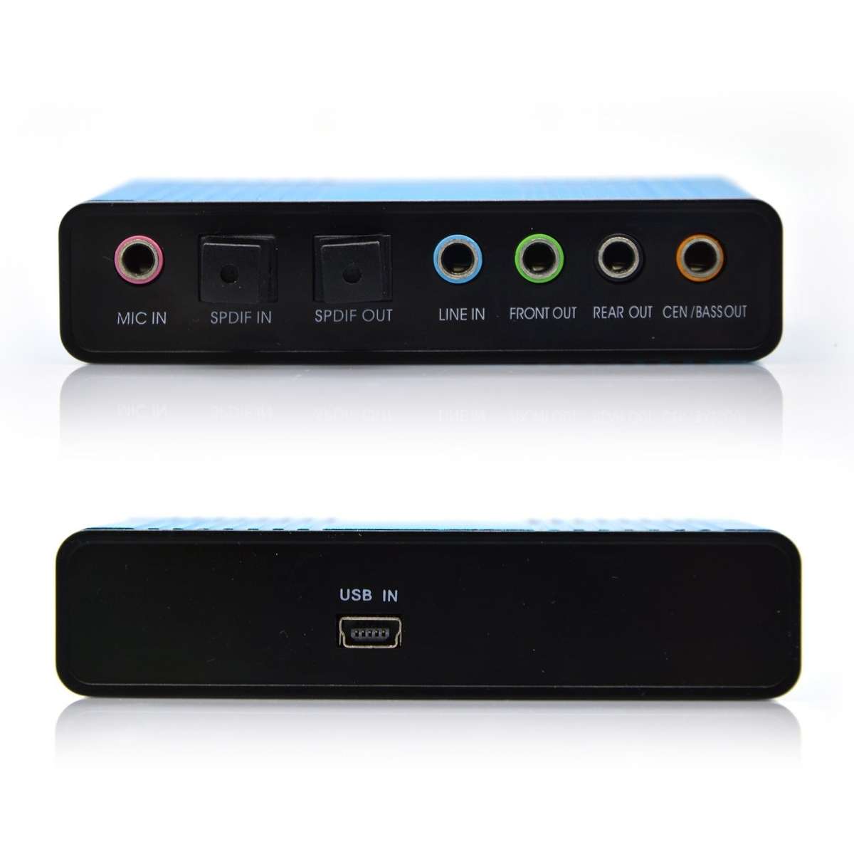 6 Channel External Sound Card 5.1 Surround Sound USB 2.0 - 104g