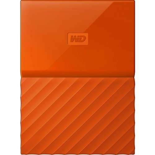 Western Digital 1TB My Passport USB Secure Portable Hard Drive - Orange (WDBYNN0010BOR-WESN) - Weste