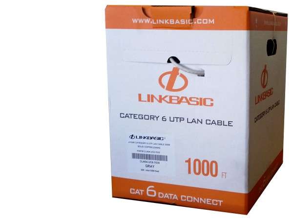 Linkbasic Cat6 Solid Cable 305m meter (Pure Copper) - Linkbasic