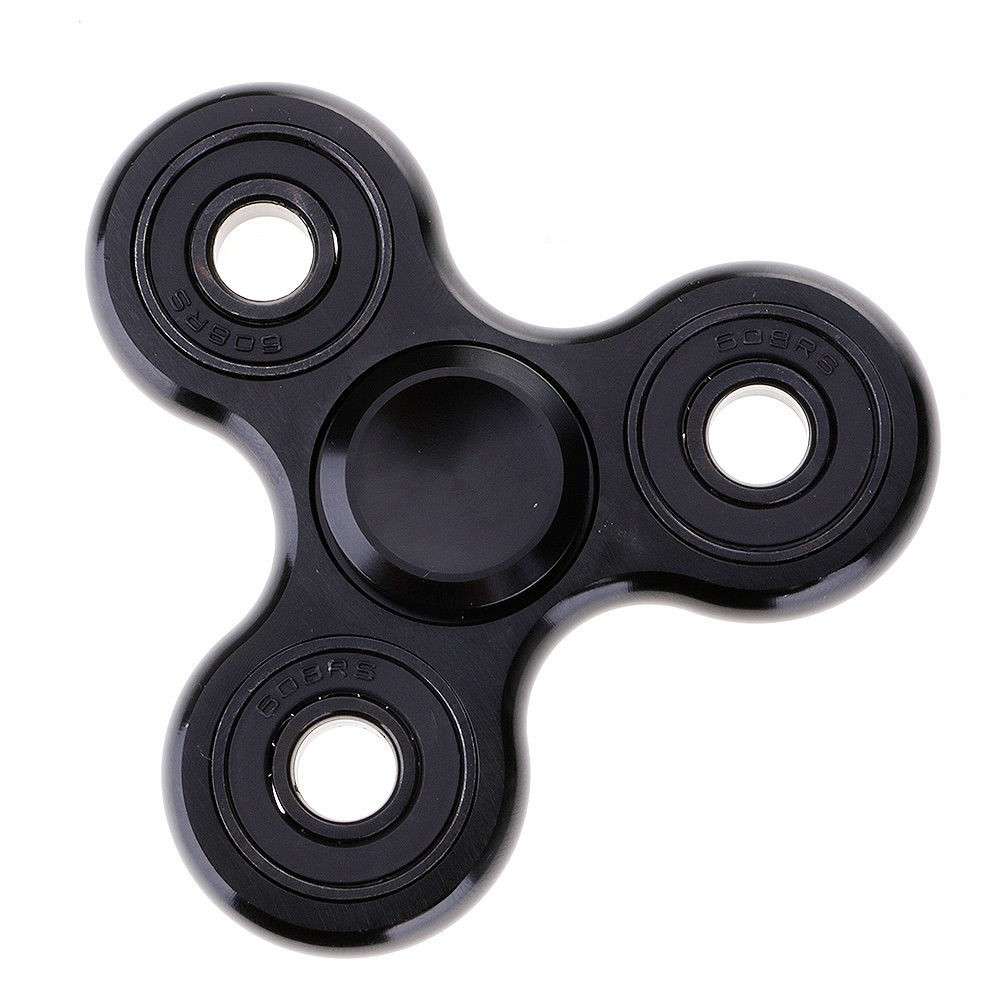 Fidget Hand Spinner - Aluminium (Black)