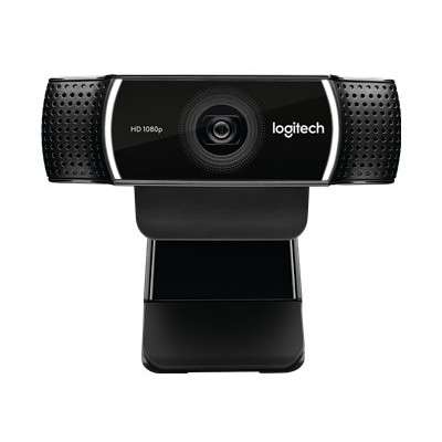 Logitech Webcam C922  HD Pro Webcam  USB  Full HD  10MP  Carl Zeis Lens  20 step autofocus  Micropho