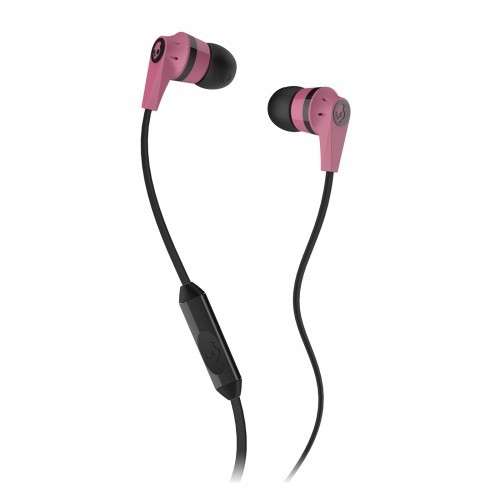 Skullcandy S2IKDY-133  INK'D 2 Earbud Headphones (Pink and Black) - SkullCandy